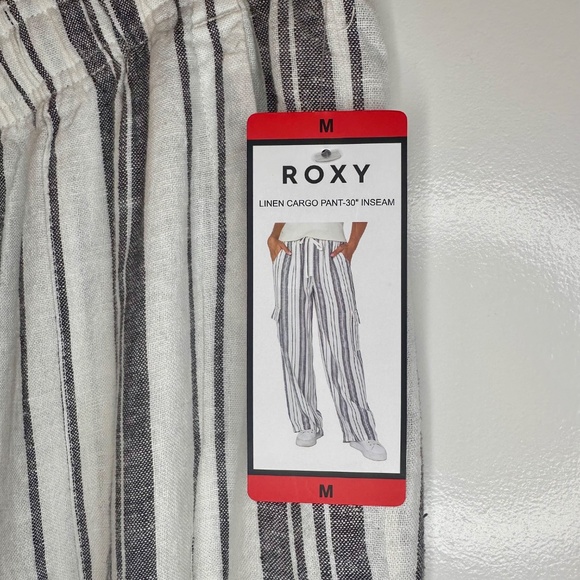 Roxy, Linen Blend Cargo Pants, NWT, Size M - Picture 4 of 9